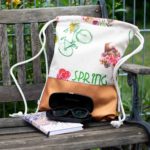 Turnbeutel Frühling Beige